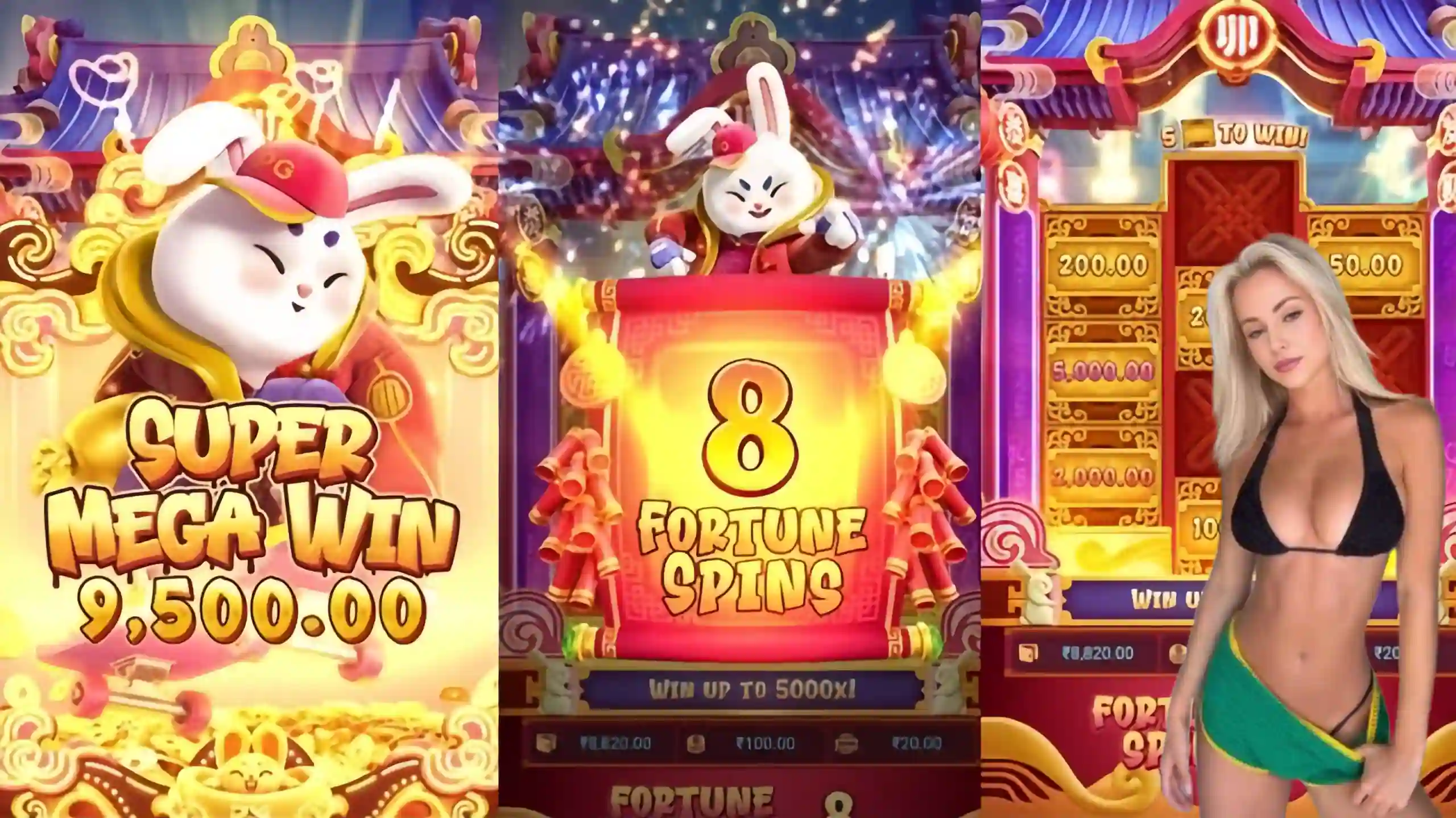 Wild Expansivo Fortune Rabbit 57pg - Coelho Dourado que Expande